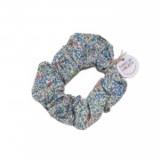 Liberty tana Lawn Cotton Scrunchie - Katie and Millie Blue Multi