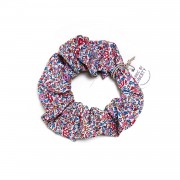 Liberty tana Lawn Cotton Scrunchie - Katie and Millie Red Multi