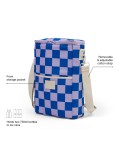 Bottle base | Lilac Blue Check