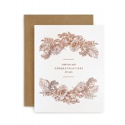 Greeting Card - Botanical 'Congratulations'