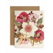 Greeting Card - Folk 'I Love you'