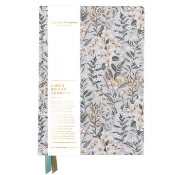 Linen Bound Journal | Ivory Garden | Bullet Journal Linen Bound Journal | Ivory Garden | Bullet Journal