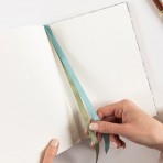 Linen Bound Journal | Ivory Garden | Bullet Journal