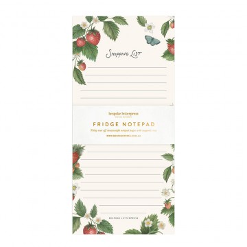 Shopping List DL Notepad | Strawberries