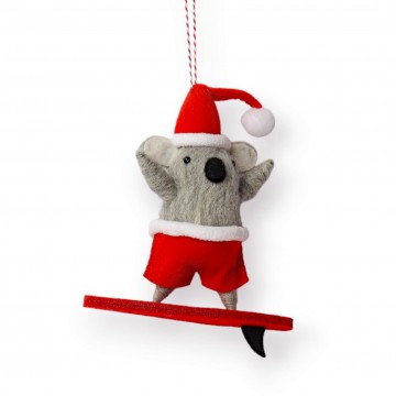 3D Bauble | Felt Surfer Koala