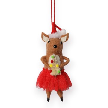 3D Bauble | Felt Kangaroo Ballerina