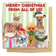 Christmas Greeting Card | From all Of Us Pets