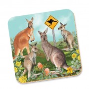 Corky Coaster | Kangaroos In The Wild