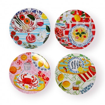 Plate Set | Italian Summer | Set of 4