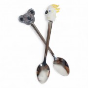 Resin Spoons | Aussie Cuties Koala + White Cockatoo Resin Spoons | Aussie Cuties Koala + White Cockatoo