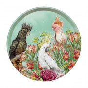 Round Tray - Cockatoos Of Australia