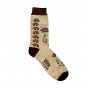 Socks | Echidna | Cotton | Brown