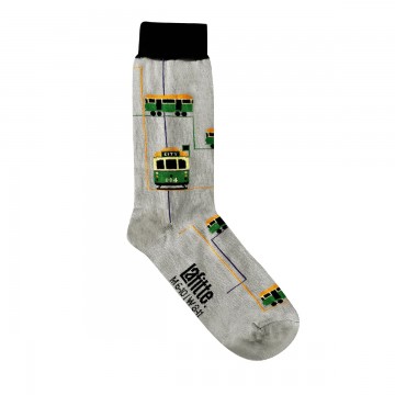 Socks | Tram City Circle | Cotton | Black