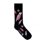 Pink Galah Socks - Black