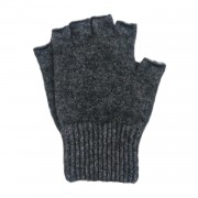 Fingerless Glove | Possum + Merino | Silver