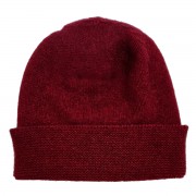 Plain Beanie | Berry | Possum + Merino