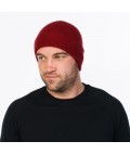 Plain Beanie | Berry | Possum + Merino