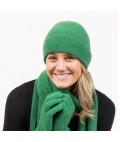 Plain Beanie | Emerald | Possum + Merino