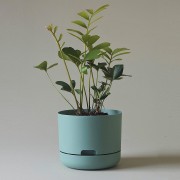 Mr Kitly x Decor Selfwatering Plant Pot 215mm Cabinet Green