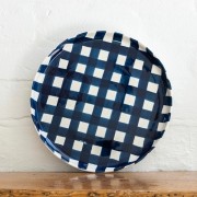 Platter | Navy Gingham