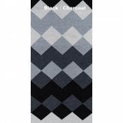 Harlequin Scarf - Merino Wool - Black/Charcoal