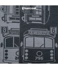 Scarf | Tram I Am | Charcoal