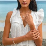 Bracelet | Healing Gem Bracelet | Pearl 'prosperity'