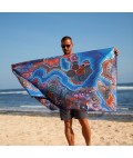 Sand Free Beach Towel | Bunjil Over Wurundjeri