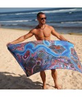 Sand Free Beach Towel | Bunjil Over Wurundjeri