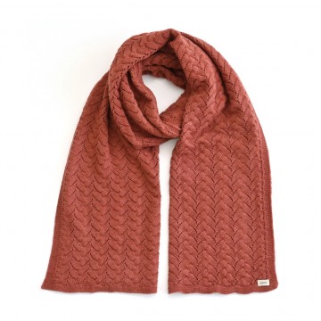 Scarf | Camilla | Papaya | Merino Wool