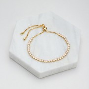 Bracelet | Nikki Tennis Bracelet | Gold