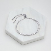 Bracelet | Nikki Tennis Bracelet | Silver