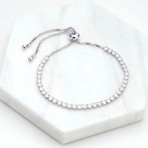 Bracelet | Nikki Tennis Bracelet | Silver Bracelet | Nikki Tennis Bracelet | Silver