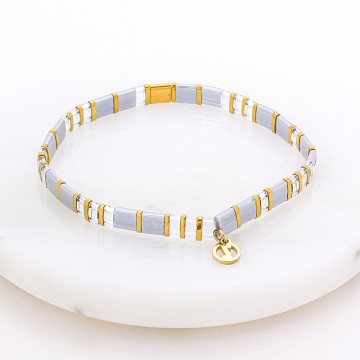 Bracelet | Tile | Mist + Gold
