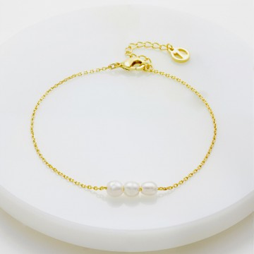 Bracelet | Mini Pearl | Gold