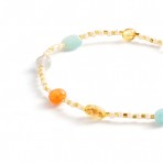 Bracelet | Harriette | Aqua/Coral Bracelet | Harriette | Aqua/Coral