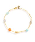 Bracelet | Harriette | Aqua/Coral
