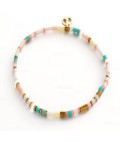 Bracelet | Tile | Aqua/Pink Bracelet | Tile | Aqua/Pink