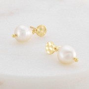 Earrings | Penny | Pearl | Gold