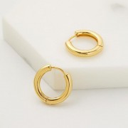 Earrings | Kendall Hoop | Medium | Gold