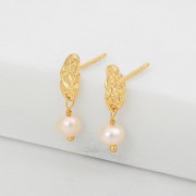 Earrings | Helena | Pearl | Gold