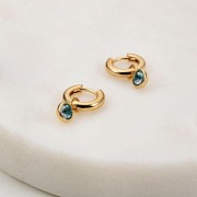 Earrings | Tess | Gold | Sea