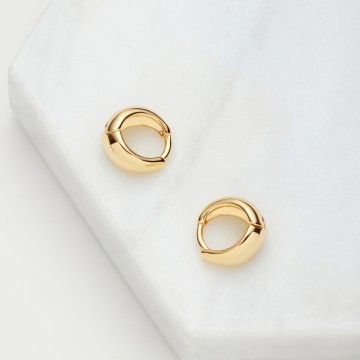 Earrings | Steph Hoop | Small | Gold