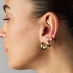 Earrings | Steph Hoop | Small | Gold