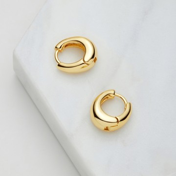 Earrings | Steph Hoop | Medium | Gold