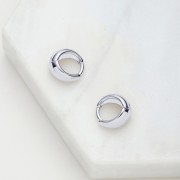 Earrings | Steph Hoop | Small | Silver