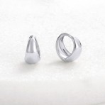 Earrings | Steph Hoop | Small | Silver