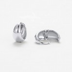 Earrings | Steph Hoop | Small | Silver