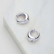Earrings | Steph | Hoop | Silver | Medium