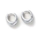 Earrings | Steph Hoop | Medium | Silver